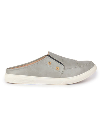 Men Grey Casual Slip-On Shoes