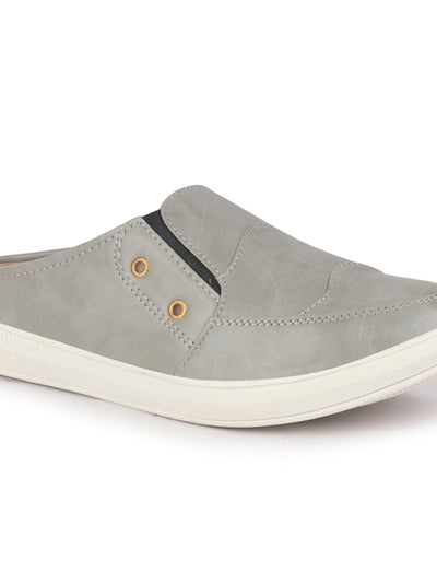 Men Grey Casual Slip-On Shoes