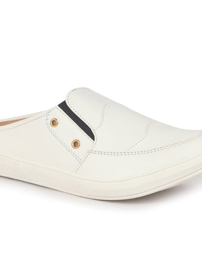 Men White Casual Slip-On Shoes
