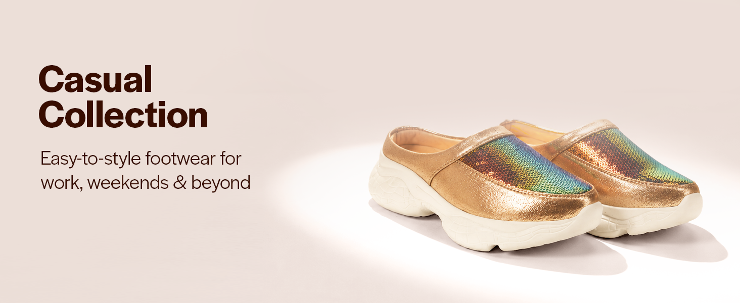 Women Peach Back Open Embellished Slip On Mules for Evening|Party Outfit|Ultra Soft Shoes with Anti Skid Sole