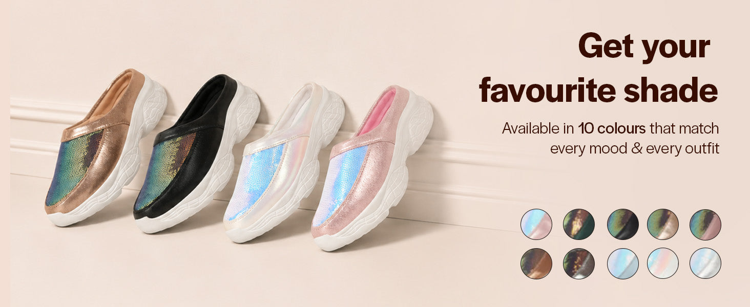 Women Peach Back Open Embellished Slip On Mules for Evening|Party Outfit|Ultra Soft Shoes with Anti Skid Sole
