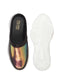 Women Black Back Open Embellished Slip On Mules