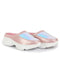 Women Pink Back Open Embellished Slip On Mules