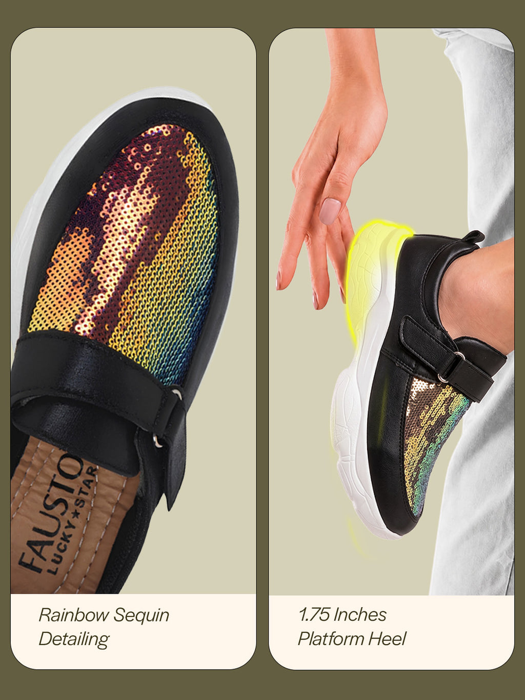Shop Women Black Stylish Hook & Loop Sneakers Online.