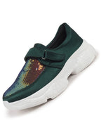 Women Green Stylish Slip On Sneakers