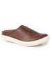 Men Brown Back Open Stylish Design Slip On Shoes