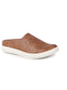 Men Tan Back Open Stylish Design Slip On Shoes