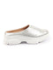 Shop Women Silver Back Open Classic Design Slip On Mules Shoes Online.