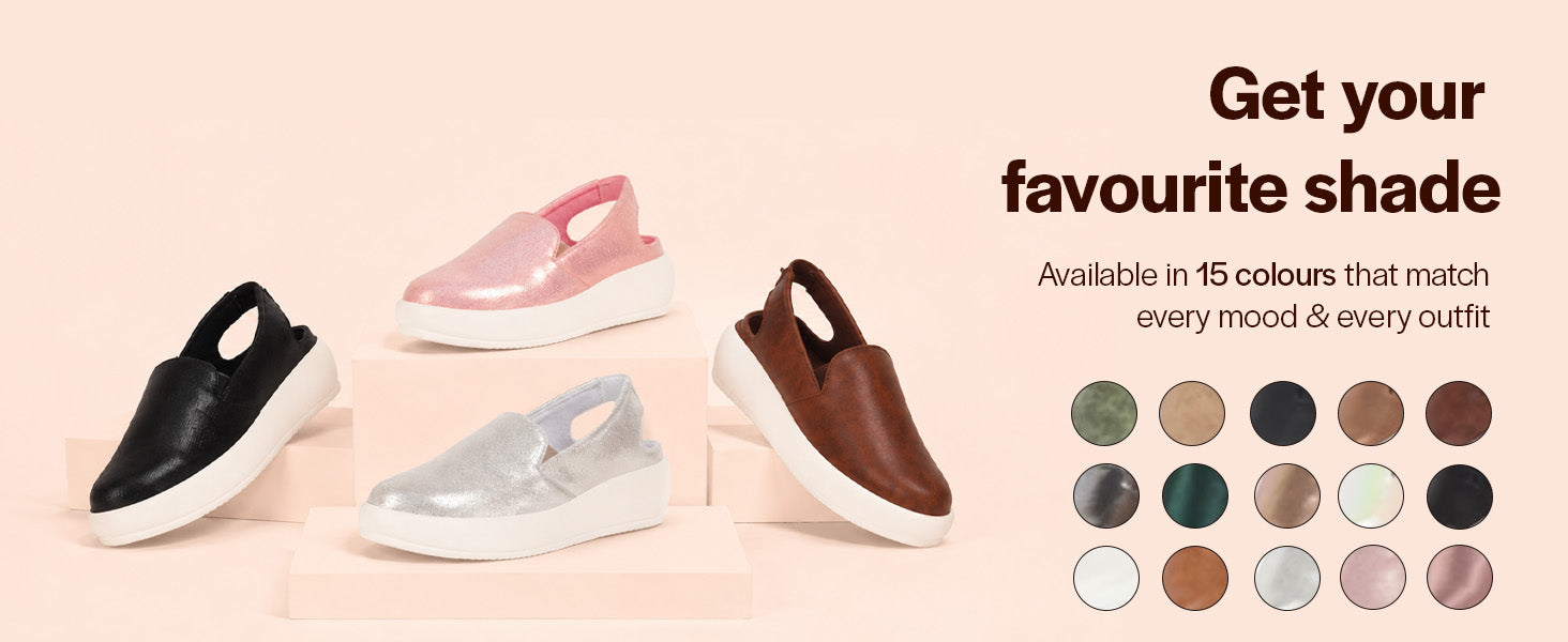 Women Silver Height Enhancer Elastic Closure Back Strap Platform Heel Slip On Shoes|Stylish|Chunky|Weekend|Classic Sneaker Shoes