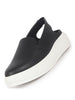 Women Black Height Enhancer Elastic Closure Back Strap Platform Heel Slip On Shoes|Stylish|Chunky|Weekend|Classic Sneaker Shoes