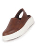 Women Brown Height Enhancer Elastic Closure Back Strap Platform Heel Slip On Shoes|Stylish|Chunky|Weekend|Classic Sneaker Shoes
