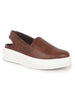 Women Brown Height Enhancer Elastic Closure Back Strap Platform Heel Slip On Shoes|Stylish|Chunky|Weekend|Classic Sneaker Shoes