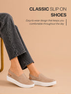 Women Cheeku Height Enhancer Elastic Closure Back Strap Platform Heel Slip On Shoes|Stylish|Chunky|Weekend|Classic Sneaker Shoes