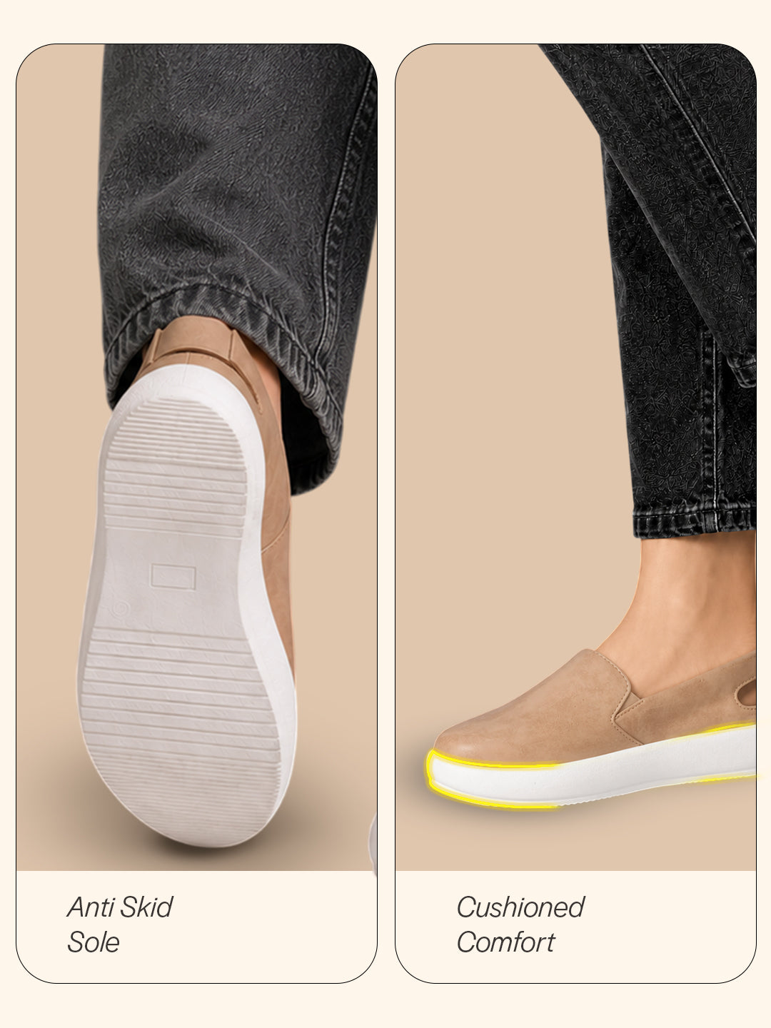 Women Cheeku Height Enhancer Elastic Closure Back Strap Platform Heel Slip On Shoes|Stylish|Chunky|Weekend|Classic Sneaker Shoes