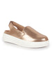 Women Golden Height Enhancer Elastic Closure Back Strap Platform Heel Slip On Shoes|Stylish|Chunky|Weekend|Classic Sneaker Shoes