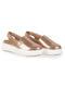 Women Golden Height Enhancer Elastic Closure Back Strap Platform Heel Slip On Shoes|Stylish|Chunky|Weekend|Classic Sneaker Shoes