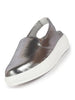 Women Grey Height Enhancer Elastic Closure Back Strap Platform Heel Slip On Shoes|Stylish|Chunky|Weekend|Classic Sneaker Shoes