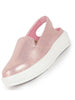 Women Pink Height Enhancer Elastic Closure Back Strap Platform Heel Slip On Shoes|Stylish|Chunky|Weekend|Classic Sneaker Shoes
