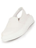 Women White Height Enhancer Elastic Closure Back Strap Platform Heel Slip On Shoes|Stylish|Chunky|Weekend|Classic Sneaker Shoes
