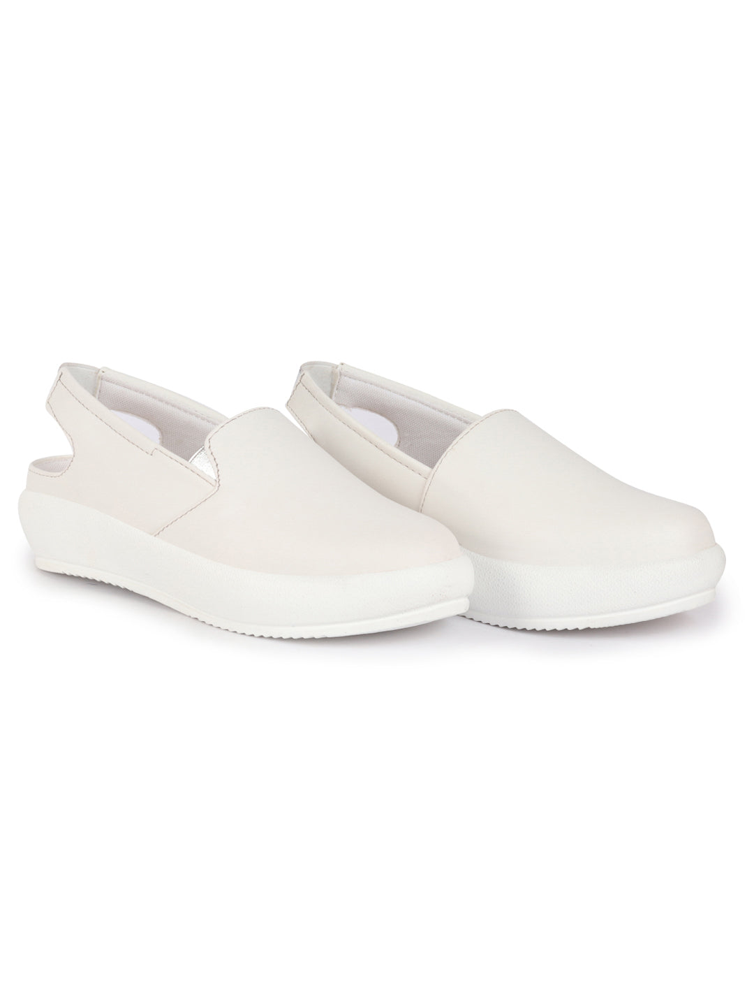 Shop Women Silver Perforated Laser Cut Classic Back Open Slip On Mules Shoes|Work|Casual|Loafer Shoes|Comfort Online.