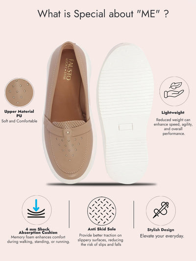 Women Cheeku Chunky Slip Ons Height Enhancer Lightweight Sneaker Shoe|Memory Cushion Insole|Comfortable Anti Skid Sole