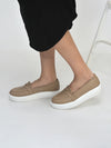 Women Cheeku Chunky Slip Ons Height Enhancer Lightweight Sneaker Shoe|Memory Cushion Insole|Comfortable Anti Skid Sole