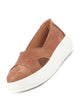 Women Brown Height Enhancer Lightweight Classic Breathable Slip On Sneaker Shoe|Memory Cushion Insole|Comfortable Anti Skid Sole