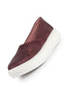 Women Maroon Height Enhancer Lightweight Classic Breathable Slip On Sneaker Shoe|Memory Cushion Insole|Comfortable Anti Skid Sole