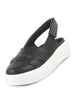 Women Black Embellished Backstrap Height Enhancer Hook and Loop Slip on Shoes | Casual Shoe | Evening Party Shoe | Anti Skid Sole