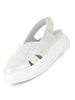 Women Light Silver Embellished Backstrap Height Enhancer Hook and Loop Slip on Shoes | Casual Shoe | Evening Party Shoe | Anti Skid Sole