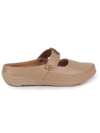 Women Chikku Floral Strap Back Open Slip On Casual Shoes|Outing Weekend Dress Shoes|All Day Comfort Shoe