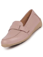 Women Purple Comfortable Formal Adjustable Strap Hook and Loop Slip On Shoes|Party Shoe|Office Shoe|Daily Wear