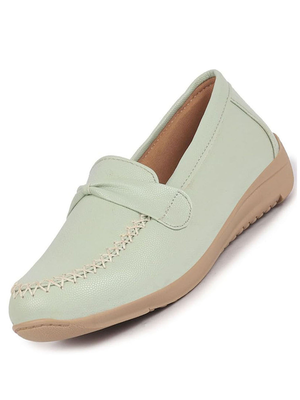 ivory and green dress Women's Slip-Ons Olive Green 11W main image 0