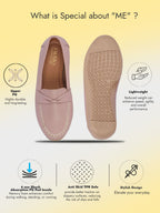 Women Purple Dress Formal Stitched Tie Buckle Strap Slip On Shoes|Memory Cushion Insole|Pull On Shoe|Office Shoe