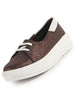 Women Copper Embellished Lace Height Enhancer Slip On Sneaker|Casual Shoe|Evening Party Shoe|Anti Skid Sole