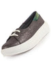 Women Dark Grey Embellished Lace Height Enhancer Slip On Sneaker|Casual Shoe|Evening Party Shoe|Anti Skid Sole