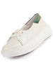 Women White Embellished Lace Height Enhancer Slip On Sneaker|Casual Shoe|Evening Party Shoe|Anti Skid Sole