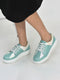 Women Pista Green Lightweight Height Enhancer Chunky Lace-Up Sneakers|Memory Cushion Insole|Evening Party Shoe