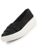 Women Black Double Strap Velvet Height Enhancer Slip On Sneakers|Anti Skid Sole|Slip On Shoe|Office Wear