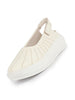 Women White Breathable Lazer Cut Design With Backstrap Height Enhancer Hook And Loop Slip On Shoes | Slingback Casual Platform Sandals| Cusioned Insole