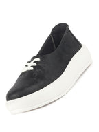 Women Black Height Enhancer Stylish Velvet Slip-On Sneakers with Lace | Memory Cushioned Insole | Causal Shoe | Anti Skid Sole