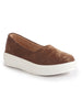 Women Brown Soft Upper Platform Slip-On Shoes with Cushioned Insole|White Sole Lightweight Casual Comfort Ballet Flats|Ballerina Shoes Anti Skid Sole