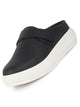 Women Black Perforated Height Enhancer Adjustable Strap Back Open Mules|Comfort Slip On Shoes|Casual Shoes with Memory Cushioned Insole