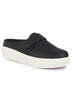 Women Black Perforated Height Enhancer Adjustable Strap Back Open Mules | Comfort Slip On Shoes | Casual Shoes with Memory Cushioned Insole