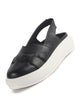 Women Black Breathable Slip on Sneaker Ballerina Shoes | Casual Shoe with Elastic Backstrap | All Day Comfortable Outdoor Shoe