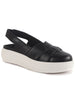 Women Black Breathable Slip on Sneaker Ballerina Shoes | Casual Shoe with Elastic Backstrap | All Day Comfortable Outdoor Shoe