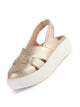 Women Golden Breathable Slip on Sneaker Ballerina Shoes | Casual Shoe with Elastic Backstrap | All Day Comfortable Outdoor Shoe