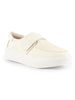 Women White All Day Long Hook and Loop Slip-On Casual Shoes|Soft Insole Sneaker Shoes|Loafers with Platform Sole