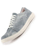 Men Sky Blue Denim Stitched Classic Lace Up Sneaker | Low Top Canvas Shoes with Anti Skid TPR Sole | Memory Cushioned Insole