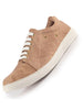 Men Tan Denim Stitched Classic Lace Up Sneaker | Low Top Canvas Shoes with Anti Skid TPR Sole | Memory Cushioned Insole